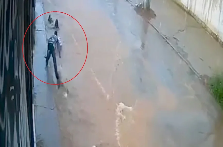 Mãe e filha são arrastadas por enxurrada durante temporal no Entorno.